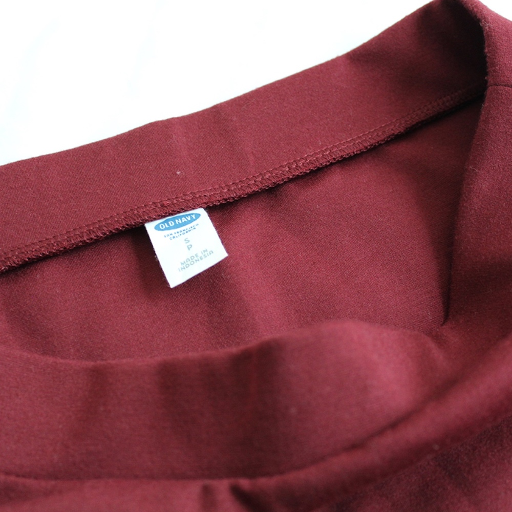 Burgundy ponte knit skater skirt - Picture 2 of 5